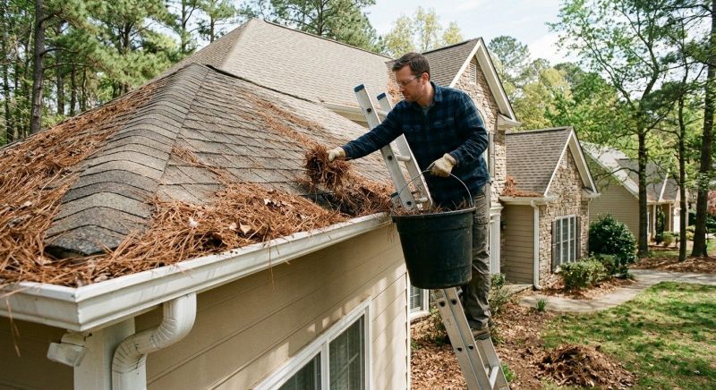 Gutter Pine Needle Removal in Fredericksburg, VA